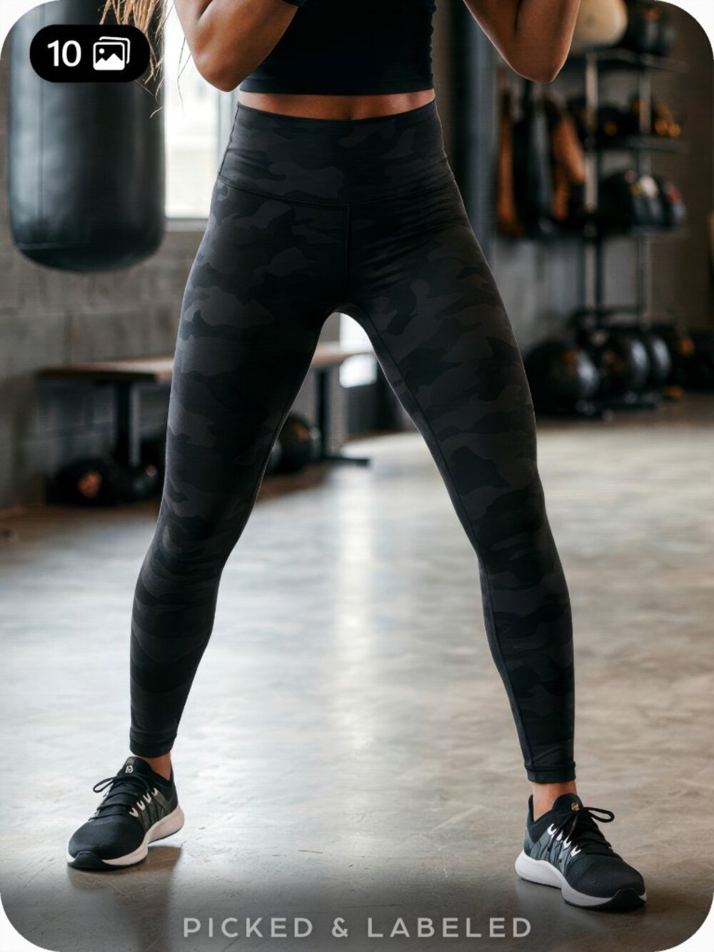Lululemon Wunder Under High Rise Tight 28" Inseam Size 10 Deep Coal Camo W5BTES